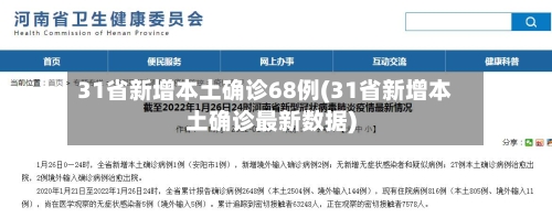 31省新增本土确诊68例(31省新增本土确诊最新数据)