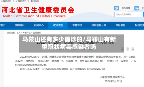 马鞍山还有多少确诊的/马鞍山有新型冠状病毒感染者吗