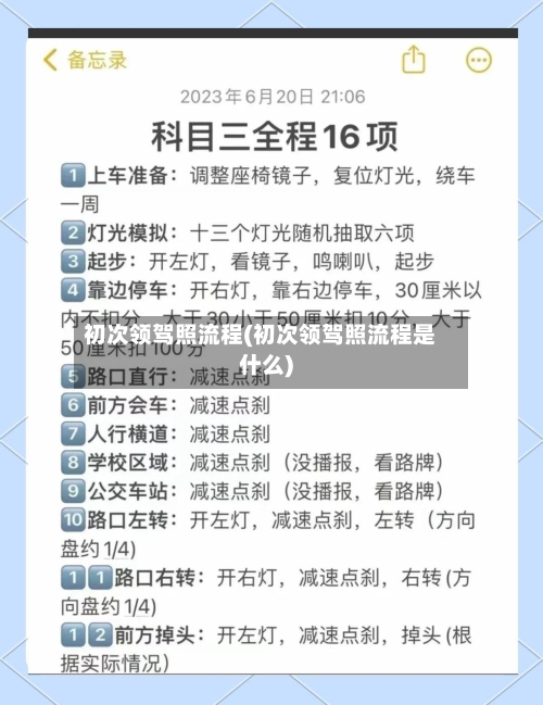 初次领驾照流程(初次领驾照流程是什么)-第3张图片