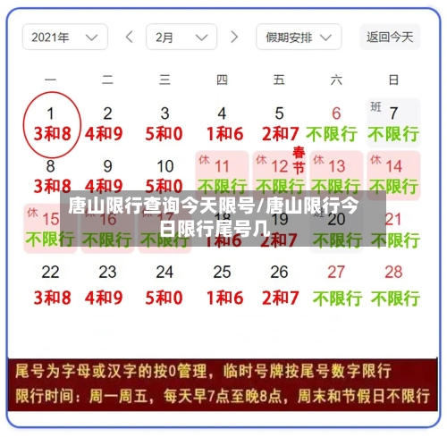 唐山限行查询今天限号/唐山限行今日限行尾号几-第2张图片