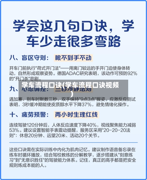 学车流程口诀(学车流程口诀视频)-第2张图片