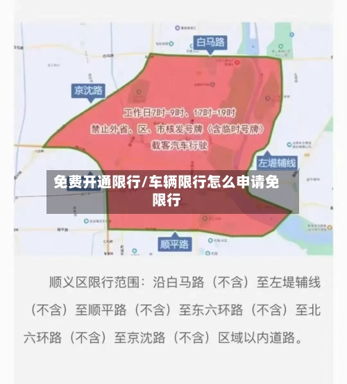 免费开通限行/车辆限行怎么申请免限行-第2张图片
