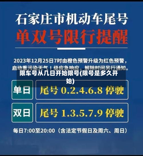 限车号从几日开始限号(限号是多久开始)-第2张图片