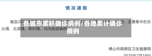 各城市累积确诊病例/各地累计确诊病例-第3张图片