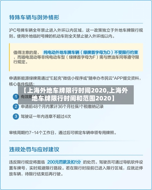 【上海外地车牌限行时间2020,上海外地车牌限行时间和范围2020】-第3张图片