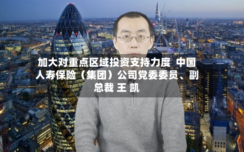 加大对重点区域投资支持力度  中国人寿保险（集团）公司党委委员、副总裁 王 凯-第2张图片