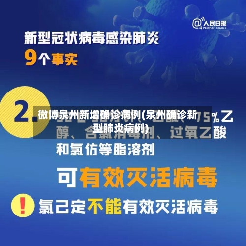 微博泉州新增确诊病例(泉州确诊新型肺炎病例)-第2张图片