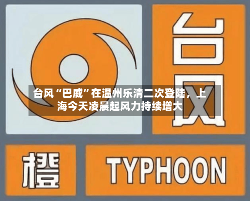 台风“巴威”在温州乐清二次登陆，上海今天凌晨起风力持续增大-第2张图片