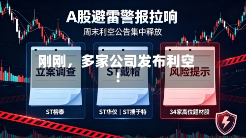 刚刚	，多家公司发布利空！-第2张图片