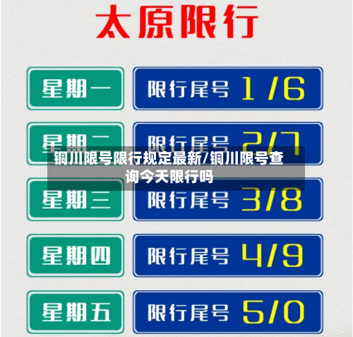 铜川限号限行规定最新/铜川限号查询今天限行吗