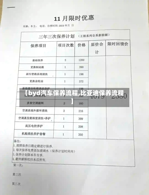 【byd汽车保养流程,比亚迪保养流程】-第2张图片