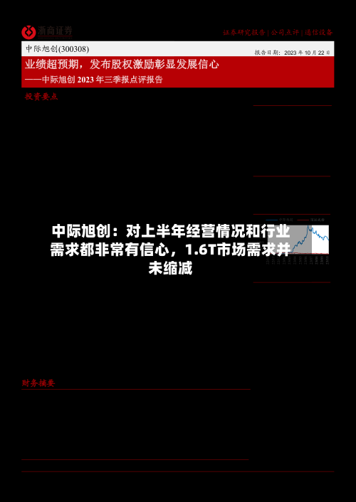 中际旭创：对上半年经营情况和行业需求都非常有信心，1.6T市场需求并未缩减-第2张图片