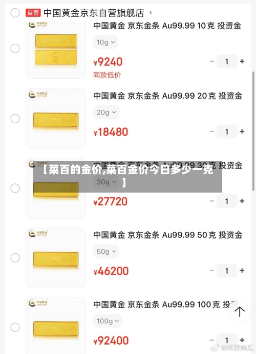 【菜百的金价,菜百金价今日多少一克】
