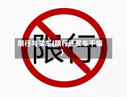限行与买车(限行还买车干嘛)-第3张图片