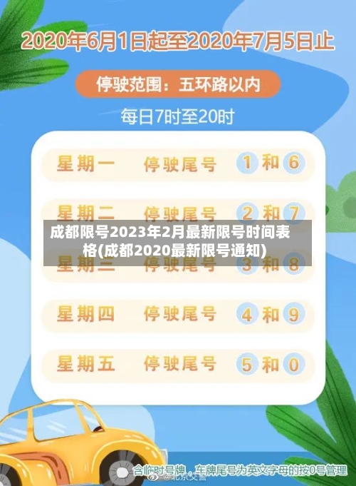 成都限号2023年2月最新限号时间表格(成都2020最新限号通知)-第3张图片