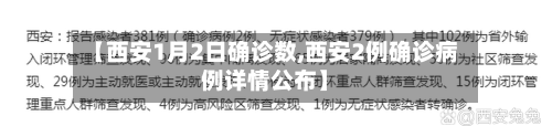 【西安1月2日确诊数,西安2例确诊病例详情公布】-第2张图片