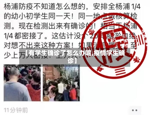 【有学生确诊了怎么办呢,疫情学生确诊】-第2张图片