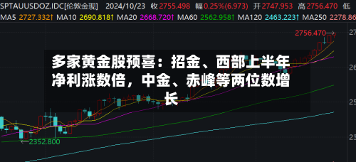多家黄金股预喜：招金、西部上半年净利涨数倍	，中金、赤峰等两位数增长-第2张图片