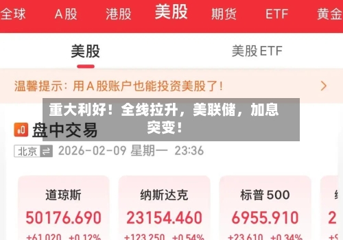 重大利好！全线拉升，美联储	，加息突变！-第3张图片