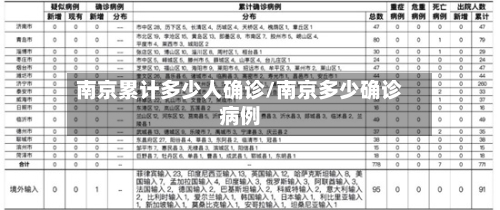 南京累计多少人确诊/南京多少确诊病例-第2张图片