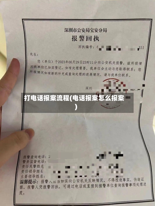 打电话报案流程(电话报案怎么报案)-第2张图片