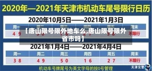 【唐山限号限外地车么,唐山限号限外省市吗】-第2张图片