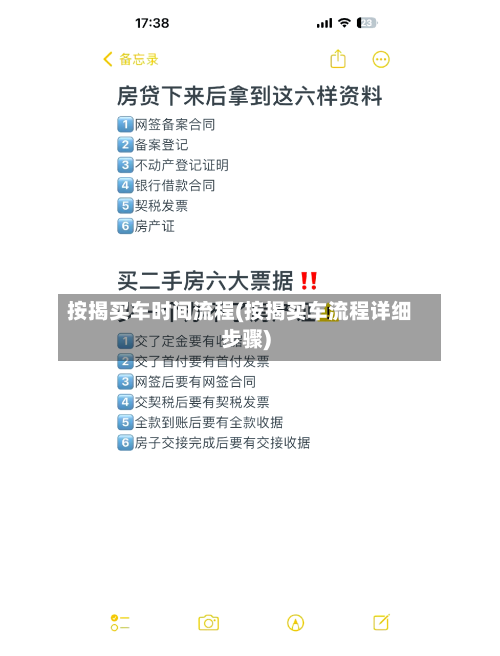 按揭买车时间流程(按揭买车流程详细步骤)-第2张图片