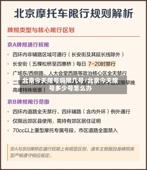 北京今天限号吗限几号/北京今天限号多少号怎么办