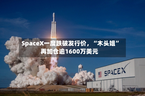 SpaceX一度跌破发行价,“木头姐”再加仓逾1600万美元