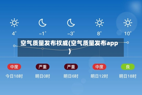 空气质量发布权威(空气质量发布app)