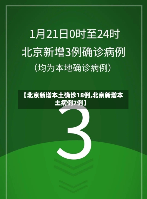 【北京新增本土确诊18例,北京新增本土病例7例】-第3张图片