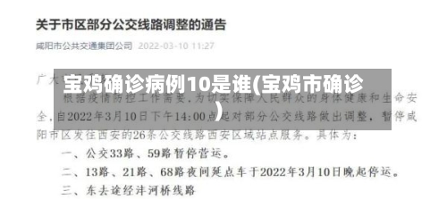 宝鸡确诊病例10是谁(宝鸡市确诊)-第2张图片