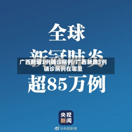 广西新增3例确诊病例/广西新增3例确诊病例在哪里-第3张图片
