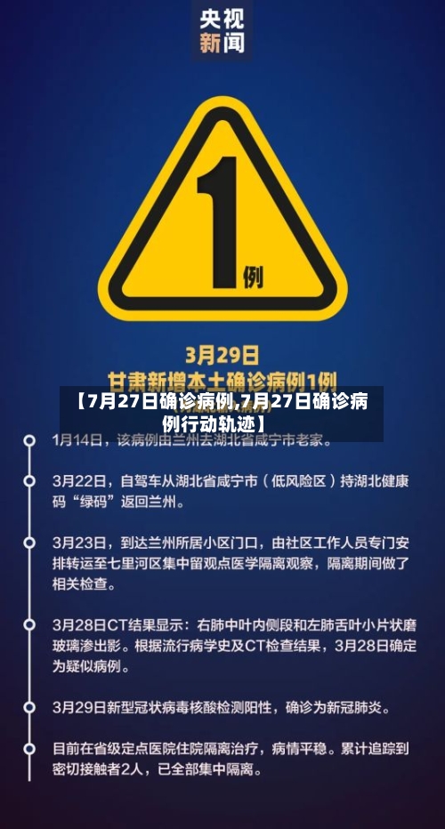 【7月27日确诊病例,7月27日确诊病例行动轨迹】-第3张图片