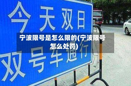 宁波限号是怎么限的(宁波限号怎么处罚)