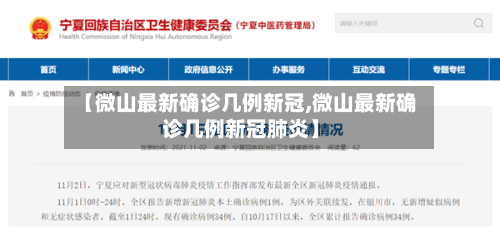 【微山最新确诊几例新冠,微山最新确诊几例新冠肺炎】-第3张图片