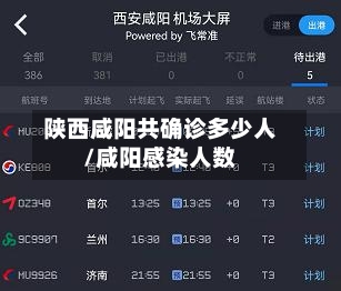 陕西咸阳共确诊多少人/咸阳感染人数-第2张图片