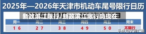 新政滨江限行/新政滨江限行吗现在