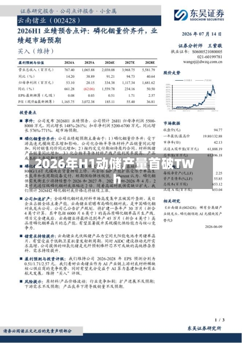 2026年H1动储产量首破TWh-第2张图片