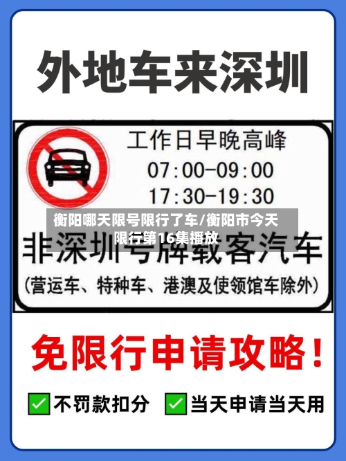 衡阳哪天限号限行了车/衡阳市今天限行第16集播放
