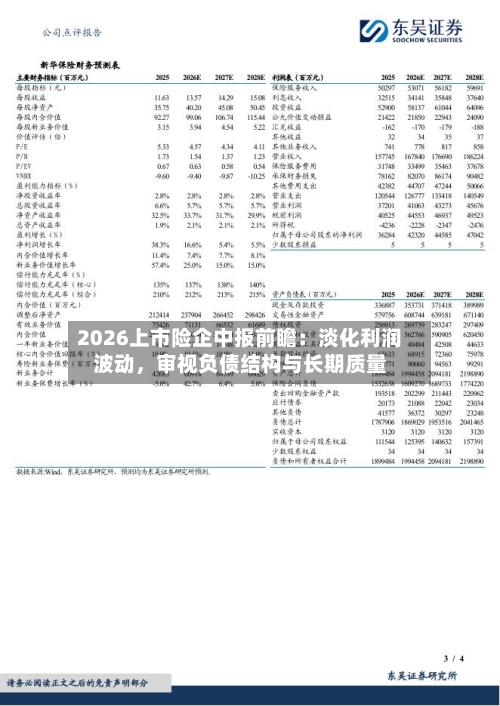 2026上市险企中报前瞻：淡化利润波动，审视负债结构与长期质量-第2张图片