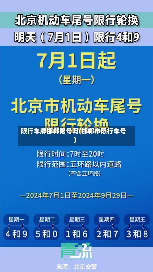 限行车牌邯郸限号吗(邯郸市限行车号)-第2张图片