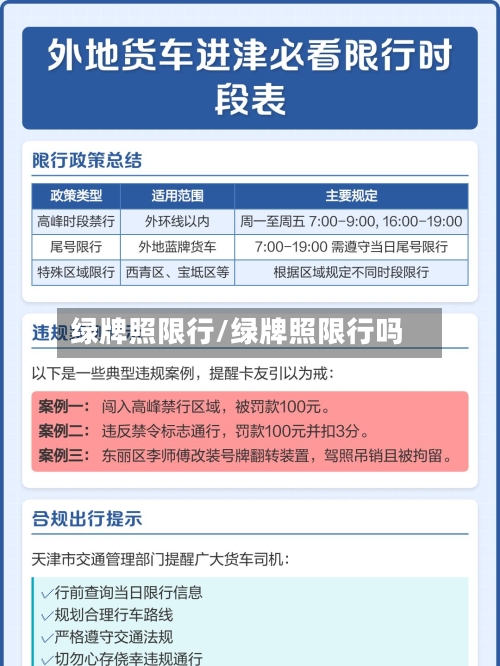 绿牌照限行/绿牌照限行吗