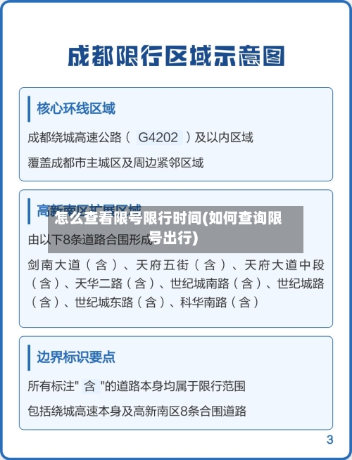 怎么查看限号限行时间(如何查询限号出行)