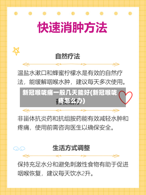 新冠喉咙痛一般几天能好(新冠喉咙疼怎么办)-第2张图片
