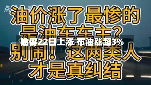 世界油价22日上涨 布油涨超3%-第2张图片