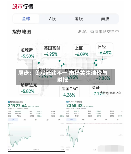 尾盘：美股涨跌不一 市场关注油价与财报-第3张图片
