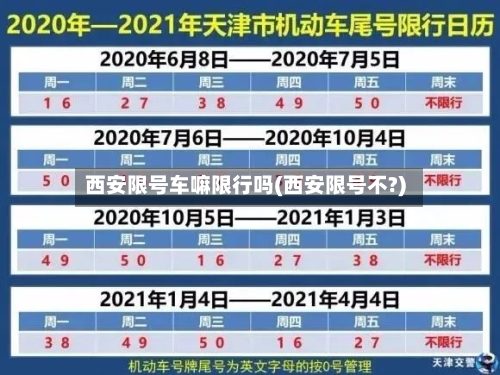 西安限号车嘛限行吗(西安限号不?)-第2张图片