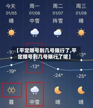 【平定限号到几号限行了,平定限号到几号限行了呢】