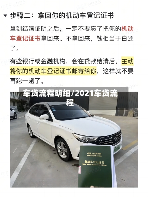 车贷流程明细/2021车贷流程